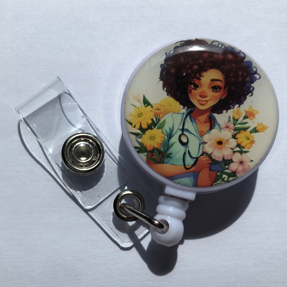 Cute badge reel ID holder
